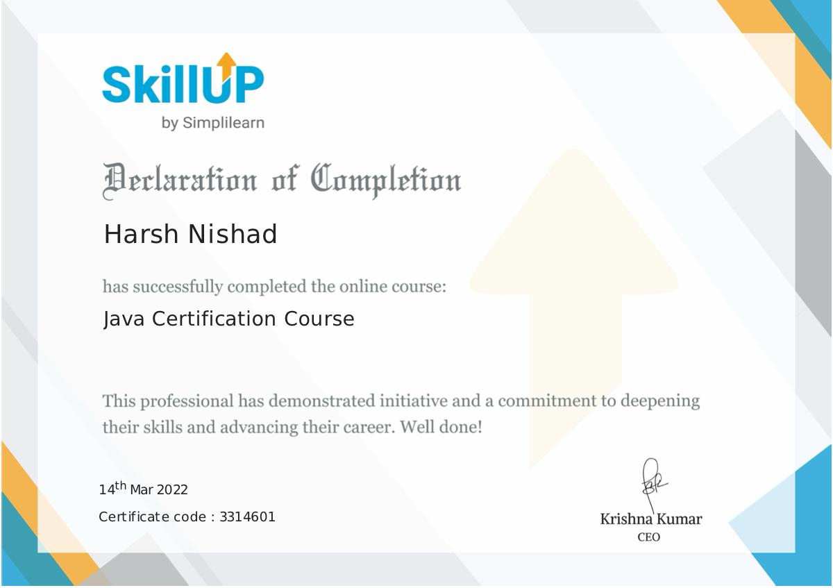 Java Certification Course